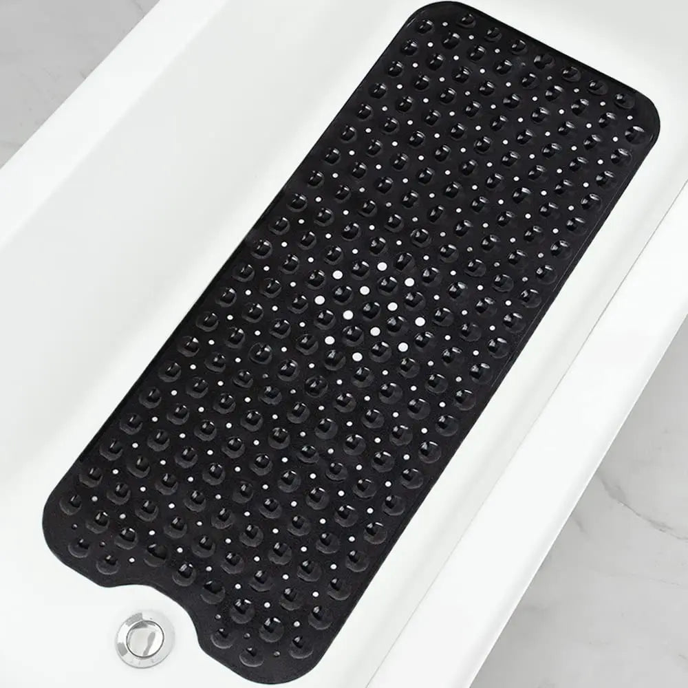Bathtub Mats for Shower Tub, Extra Long Non-Slip 40 X 16 Inch Bath Mat with Drain Holes and Suction Cups, Bath Mat for Bathroom