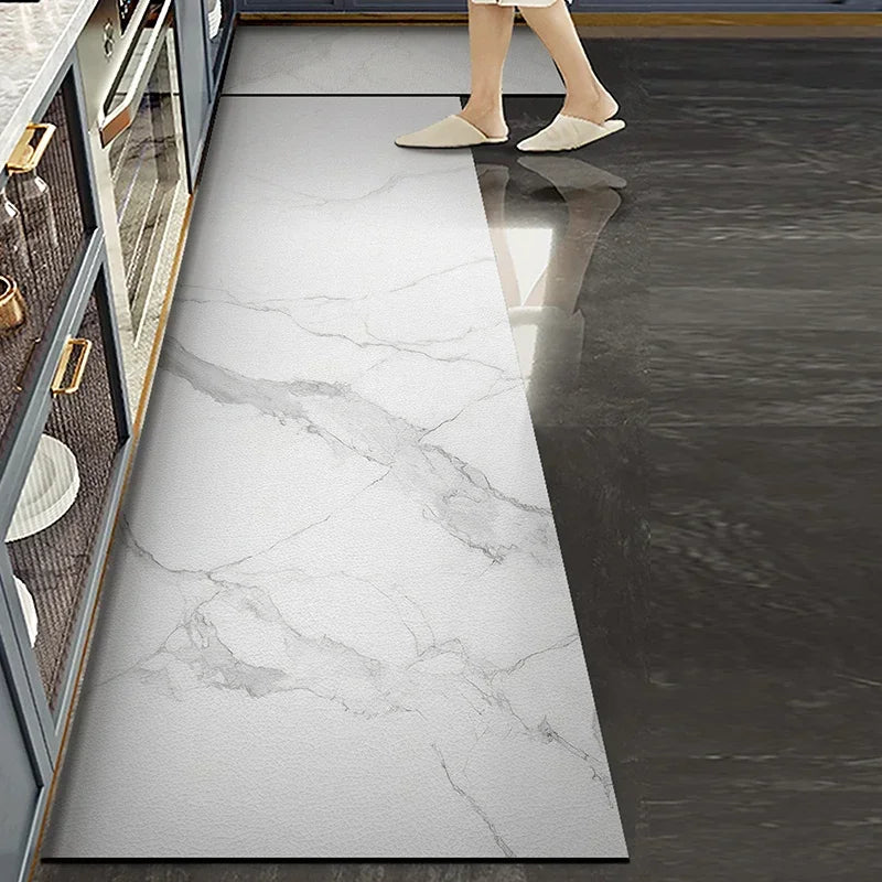 Kichen Vinyl Rug Anti Fatigue Floor Mats Pvc Waterproof Non-slip Carpet Runner Home Decor Long Rugs שטיח למטבח Alfombra Cocina