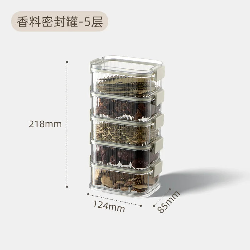 Kitchen Transparent Sealed Stacking Kitchen Storage Boxs Large Capacity Food Storage Box Kitchens Organizers Kitchen Accessories