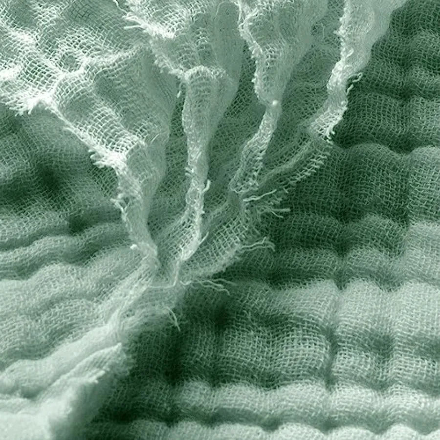 100% Cotton Muslin Blanket 108" X 90" Size 4-Layers Summer Gauze s for Bed Couch Soft Lightweight Breathable Linen Blankets Bed