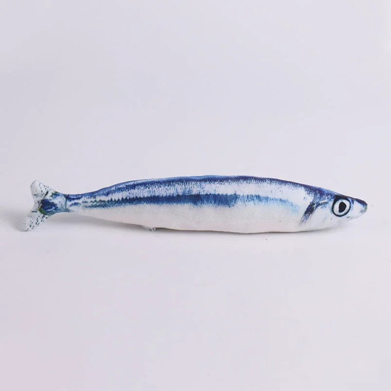 Hot sale of cat-teasing toys simulation fish tear-teasing cat chew plush toys fish cat supplies Pet supplies