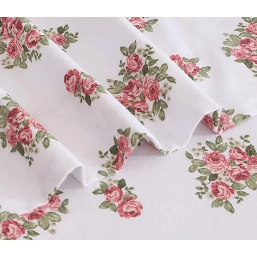 Flannel Sheets Size - 100% Cotton Double Brushed Size Sheets Set - Deep Pockets 16 Inch Bed Sheets - All Seasons Breathable and