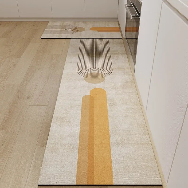 Carpet for Kitchen Floor Mat Pvc Waterproof Anti-slip Area Rug Home Decoration Long Foot Mats Alfombra Cocina 주방 카펫 Ковер