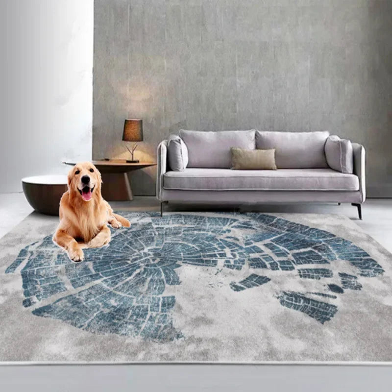 Light Luxury Carpets for Living Room Large Area Lounge Carpet Minimalist Bedroom Decor Gray Rug Home Soft Washable Floor Mat