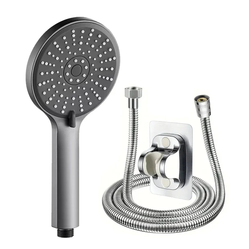 5-speed Booster Large Panel Strong Water Shower Head Filter Universal Multi-function Bathroom Handheld Shower Set