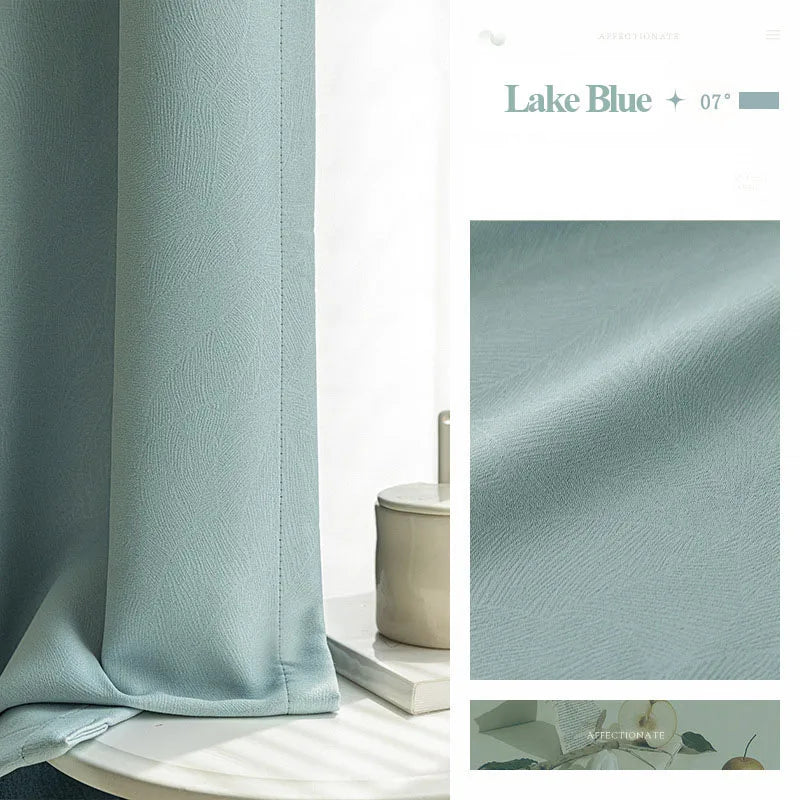 Custom Size 80-90% Shading Rate Blackout Curtains for Bedroom Living Room Window Drapes Thermal Insulated Room Darkening Curtain