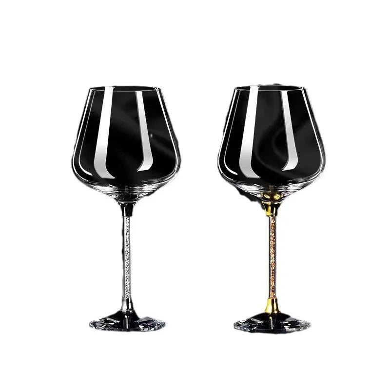 2Pcs light luxury high-end Burgundy red wine glass household crystal glass wine glass high-end