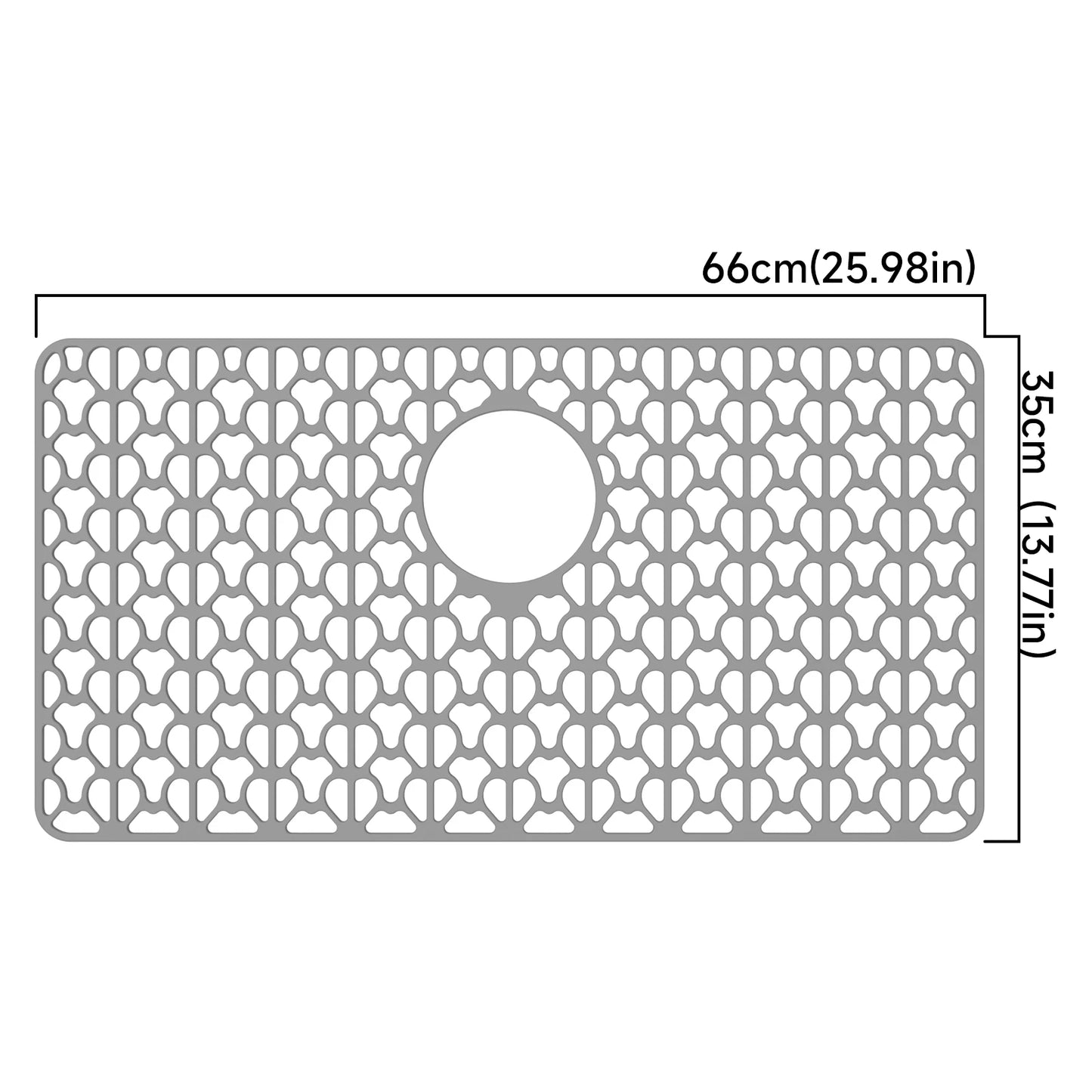 Silicone Kitchen Sink Mat Non SlipDishwashing Pad with Hollow DesignProtects Sink Bottom from Scratches Multi Functional Durable