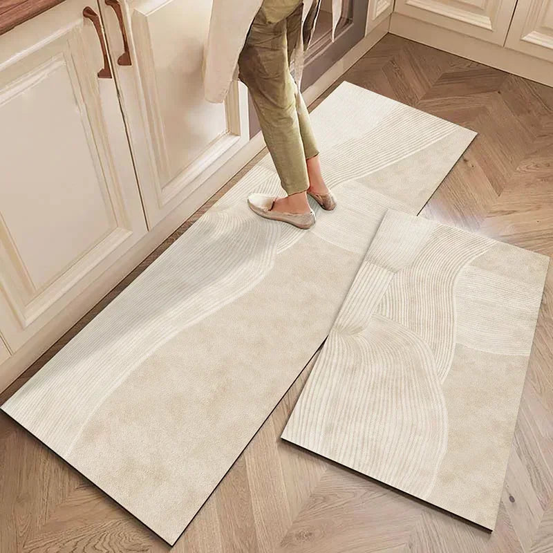 Kitchen Floor Mat Pvc Waterproof Oil-proof Carpet Mats Long Home Decoration Leather Rug Non-slip Custom 주방 카펫 Alfombra Cocina