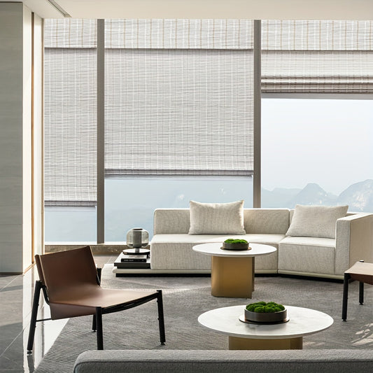 1pc Cordless Roman Roller Blind Sunshade with UV Protection & Privacy - High Quality / -like Cordless Shade, Cordless Roll-Up Window Shade for /Outdoor Use, Bohemian/ Style Filtering Blinds for, Doors