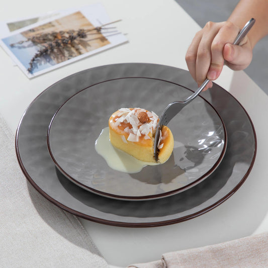 32pcs Stoneware Dinnerware Set with Dinner Plate, Dessert Plate, Bowl, Mug Tableware Set Service for 8 Persons