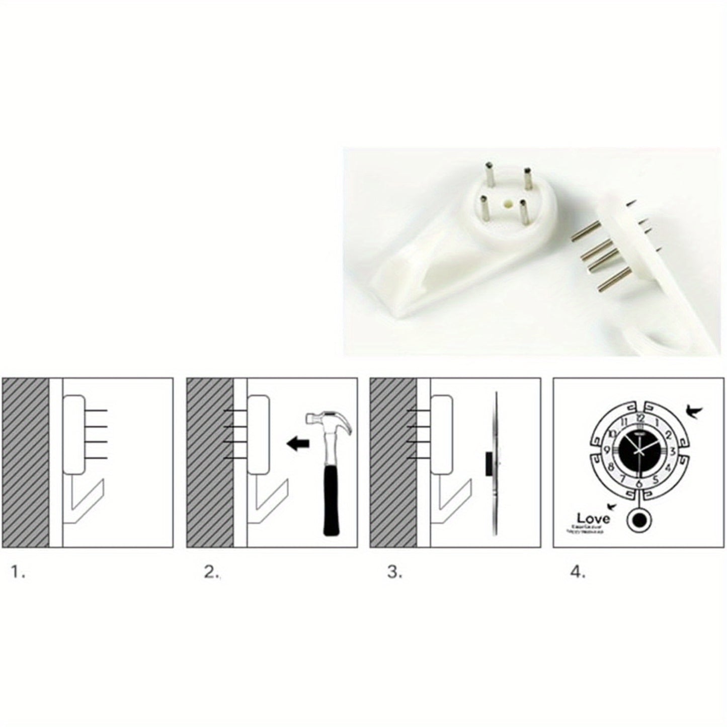 Modern Large 18-Inch Black & White Minimalist Wall Clock - Silent Non-Ticking Quartz Movement, Acrylic Round Clock with Black Hands & White Face, Sturdy Iron Frame for Living Room, Bedroom, Kitchen, Office - Easy-to-Clean Sur