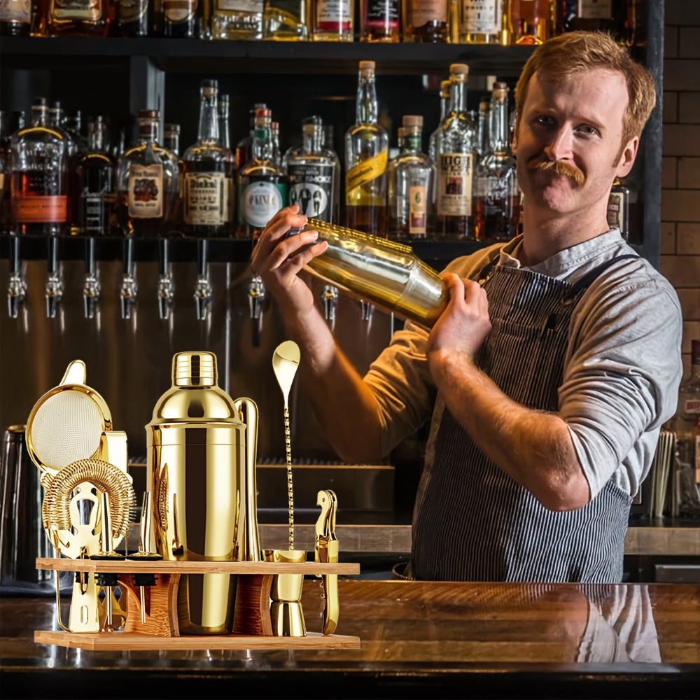 Golden Whiskey Bartender Set