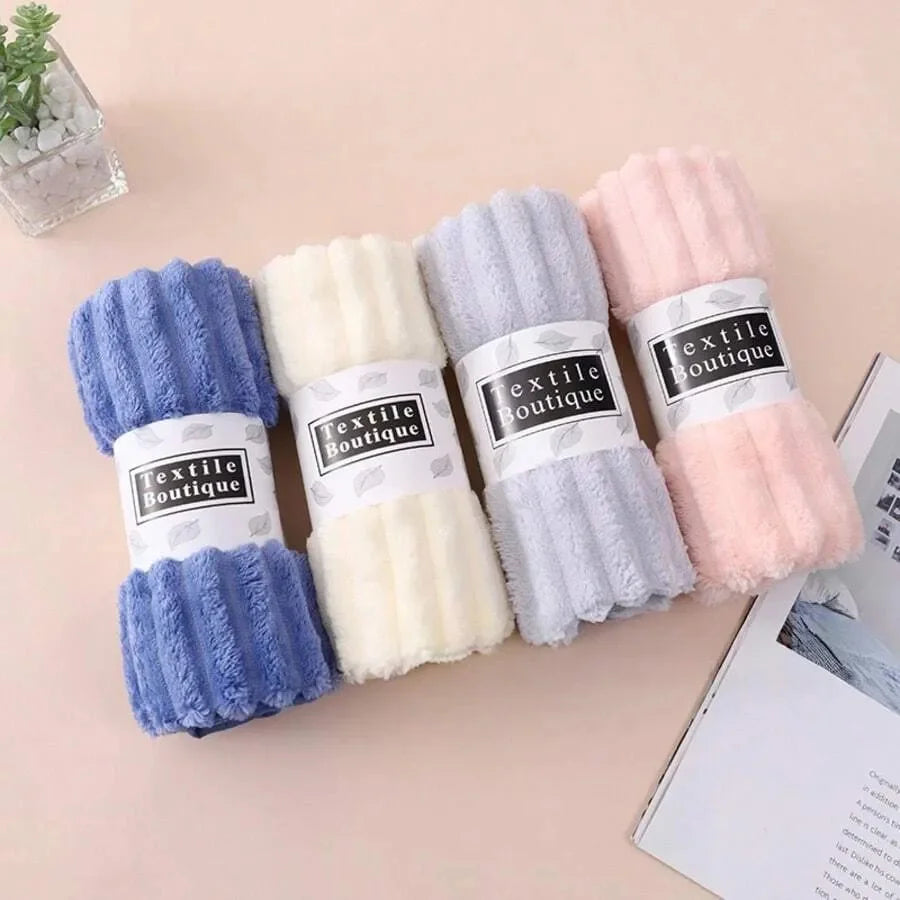 4pcs  Design Towel Set, Size: 13.7inch*29.5inch, Soft & Super Absorbent Quick Dry, Rayon Knitted Fabric, Bath Towel & Face Towel
