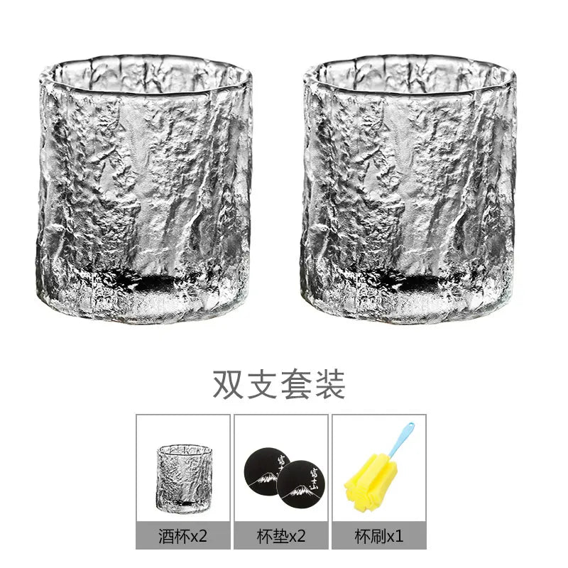 Whiskey Glasses 8oz Old Fashioned Cups Cocktail Rocks Glasses with Coasters and Luxury Box Crystal Tumblers for Scotch, Bourbon