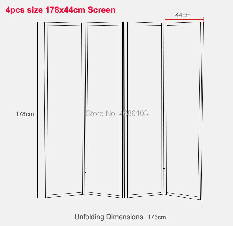Japanese Tavern Folding and Moving Solid Wood Screen Partition Porch Fashion White Non-Woven Fabrics Divider Curtain For Home