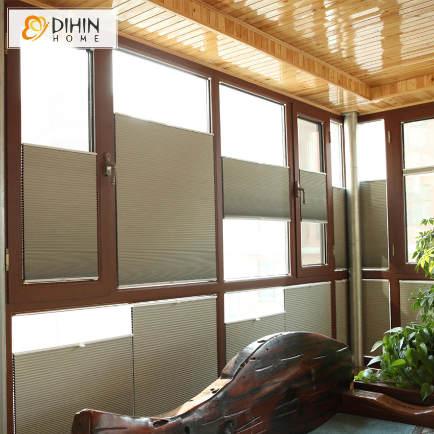 Modern Motorized Window Shades Half/Full Blackout Cellular Honeycomb Blinds Shades Home Decor For Living Room Customize Curtains