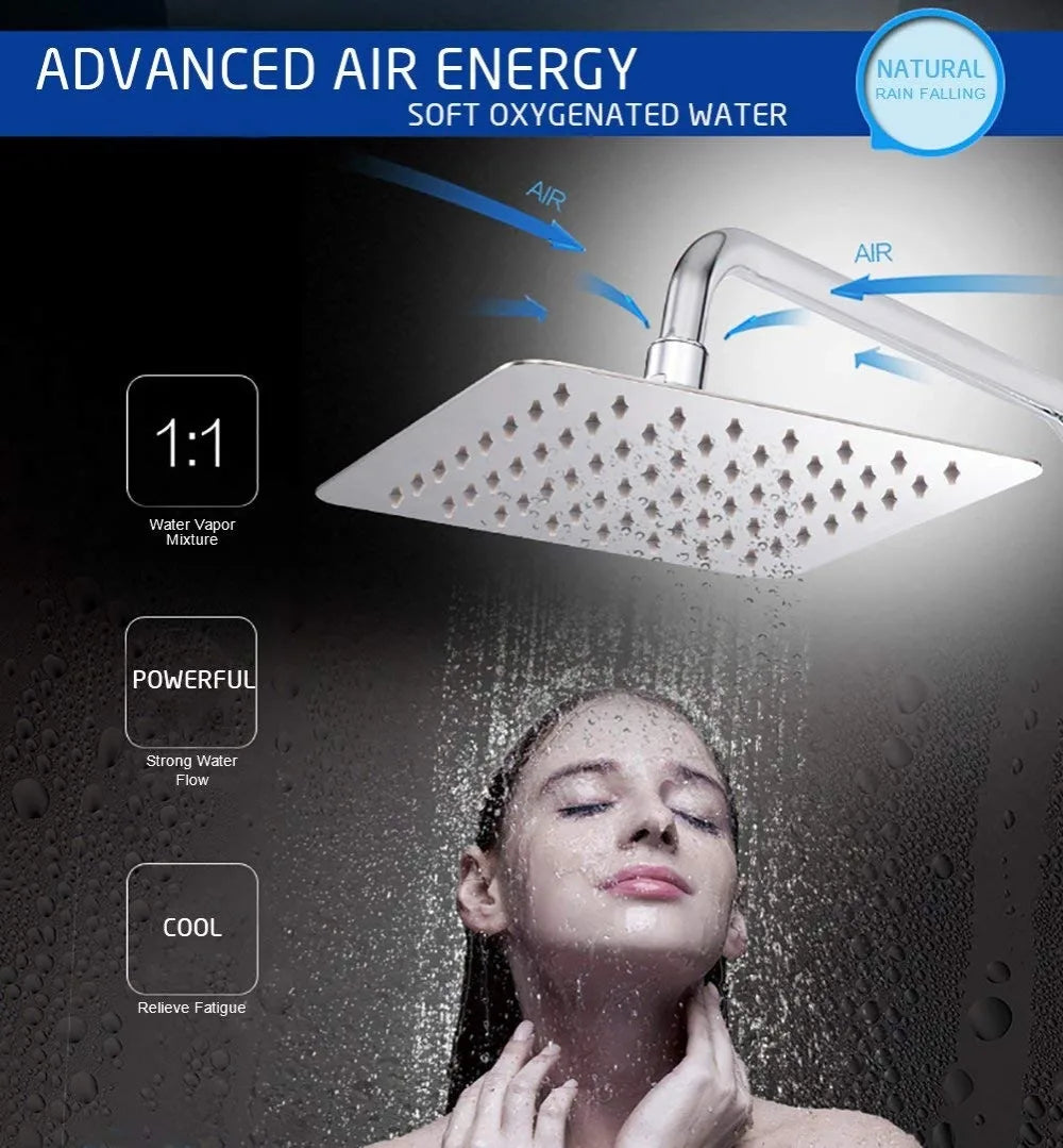 Wholesale And Retail 40cm * 40cm Rainfall Shower Head 16 Inch Ceiling Rain Shower Rain Shower Head 16 Inch