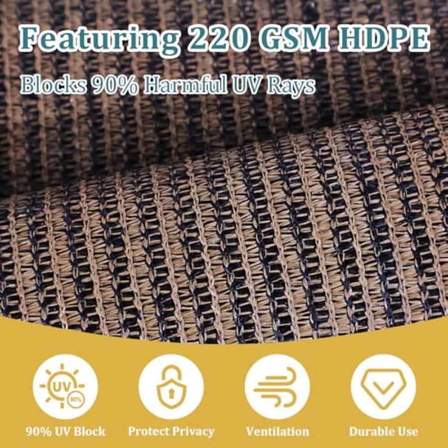 Outdoor Roller Shades with Splicing Design 8' W x 8' H CoePatio Roll Up Blinds Exterior Shade Clo Roll for Porch Gbo Pergola Balcony