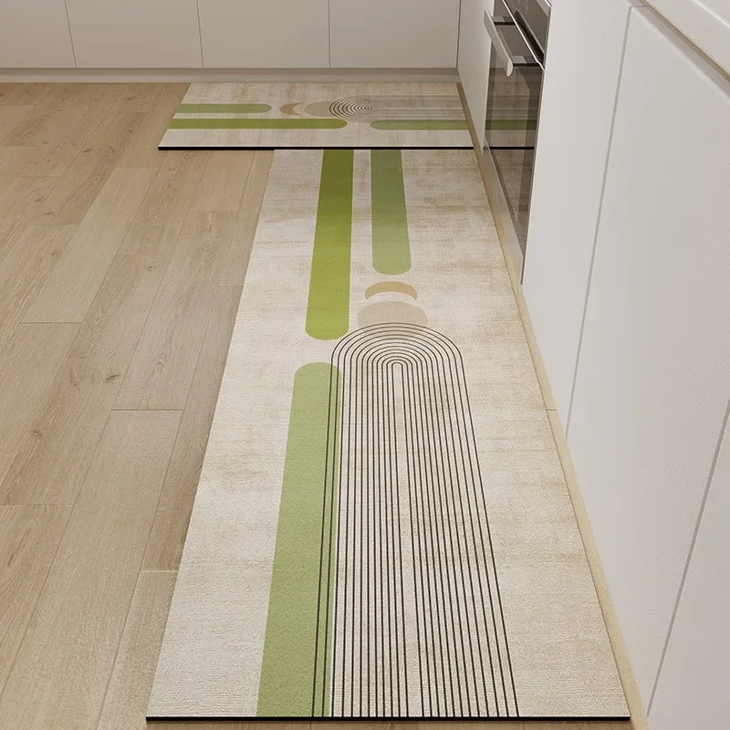 Carpet for Kitchen Floor Mat Pvc Waterproof Anti-slip Area Rug Home Decoration Long Foot Mats  Alfombra Cocina 주방 카펫 Ковер