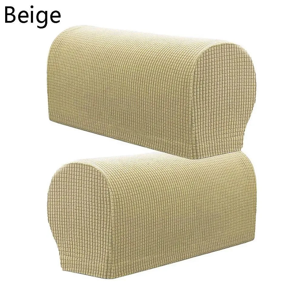 2PCS/SET Sofa Armrest Covers Fleece Premium Armrest Covers Stretchy Chair Sofa Couch Arm Protector Stretch to Fit