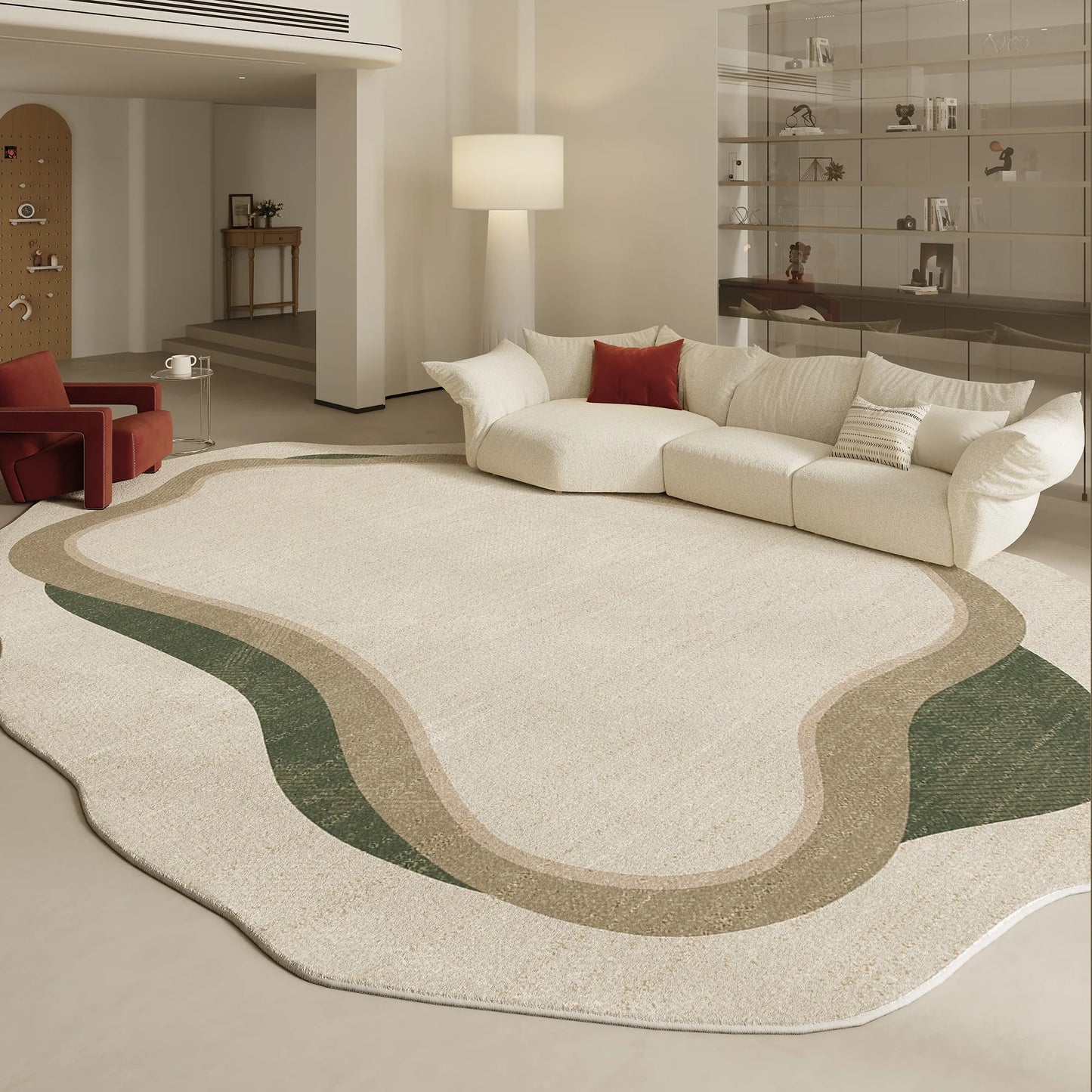 Irregular Shapes Living Room Decoration Carpet Modern Style Rugs for Bedroom Home Thicken Plush Rug Fluffy Soft Lounge Floor Mat
