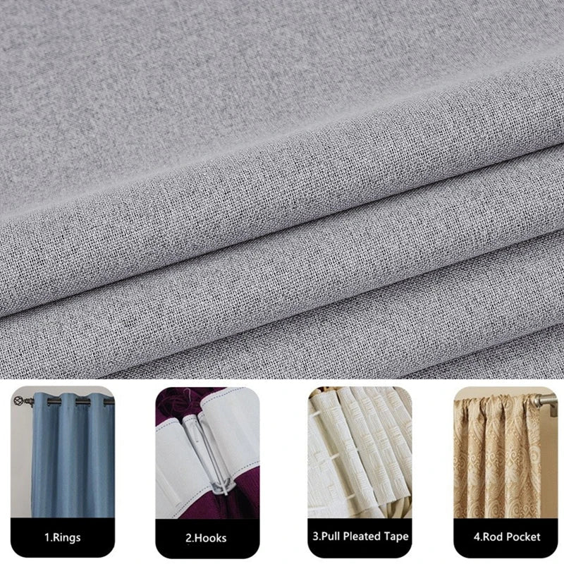 310cm Height 100% Blackout Curtains Custom Made Solid Color Curtains Bedroom Living Room Curtains For Windows Curtain
