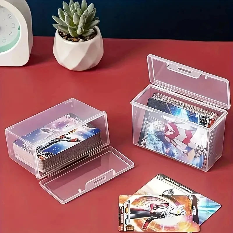 1/3/4pcs Playing Card Box, Clear Deck Case, Two Poker Images Can Be Placed (NO Cards) Christmas Gift