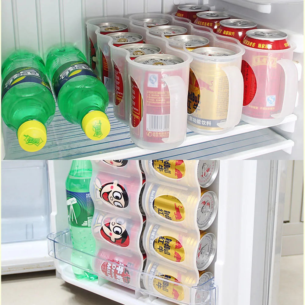 Bear Storage Box Refrigerator Storage Organizer Coke Drink Space-saving