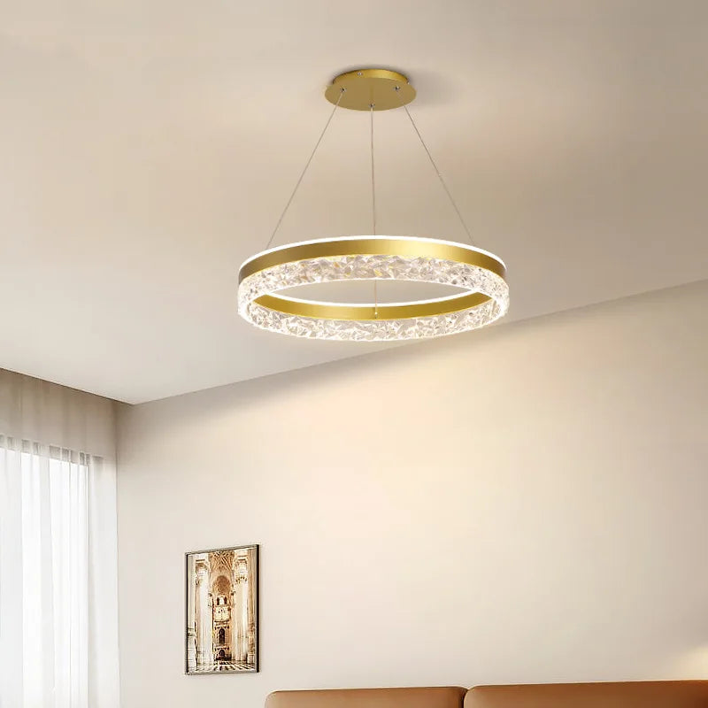 Modern Minimalist LED Ceiling Lamp Nordic Luxury Chandelier for Living Room Home Decor Designer Bedroom Hanging Light
