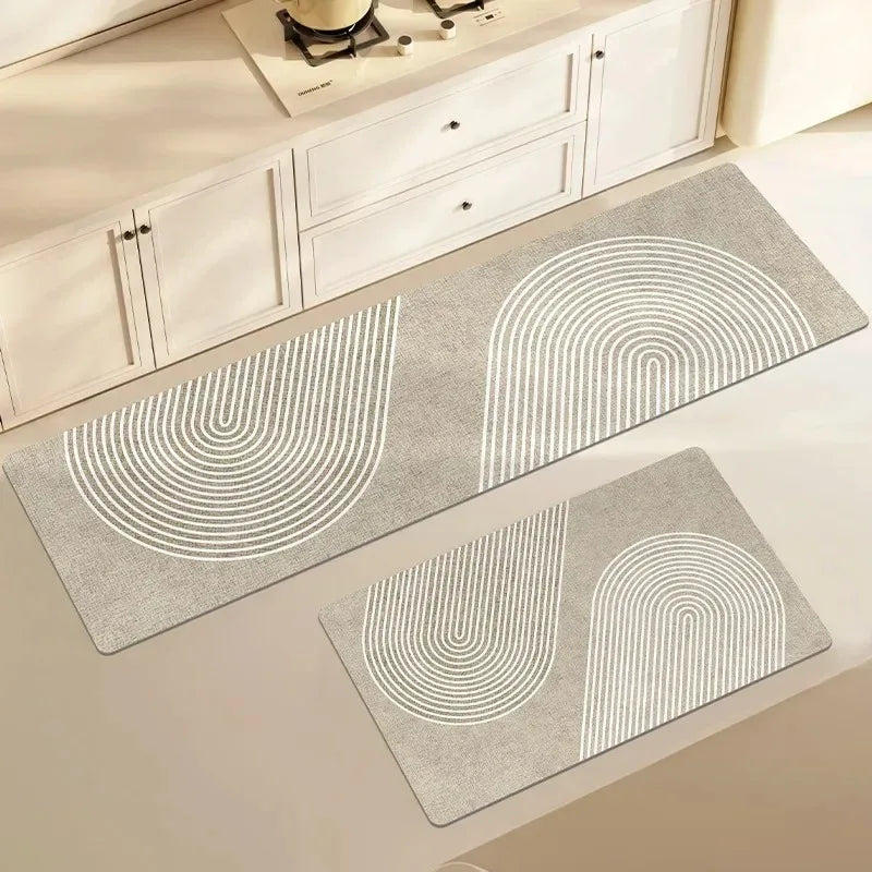 Kitchen Floor Mat Pvc Waterproof Vinyl Carpet Home Decoration Long Rug Oil-proof Non-slip Foot Mats Custom Alfombra Cocina