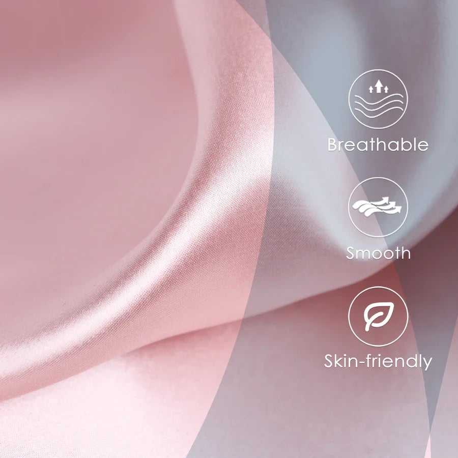 JuwenSilk silky stain pillowcase silky pillowcase natural silk pillowcase mulberry silk pillow case standard queen king