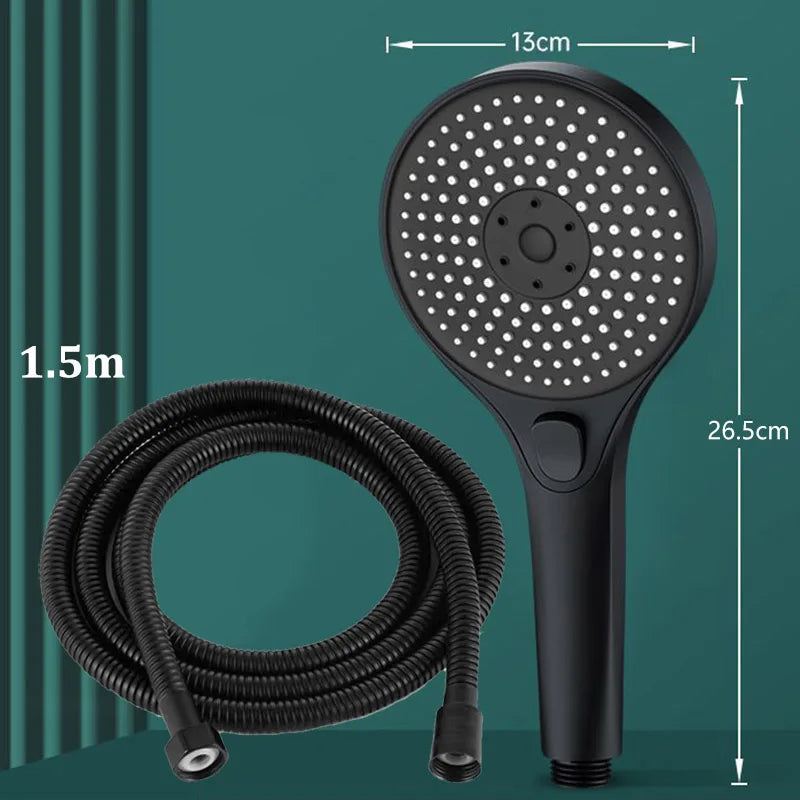 Three-speed High-pressure Shower Head With Large Panel Super Powerful Universal Bathroom Shower Head Combination Set