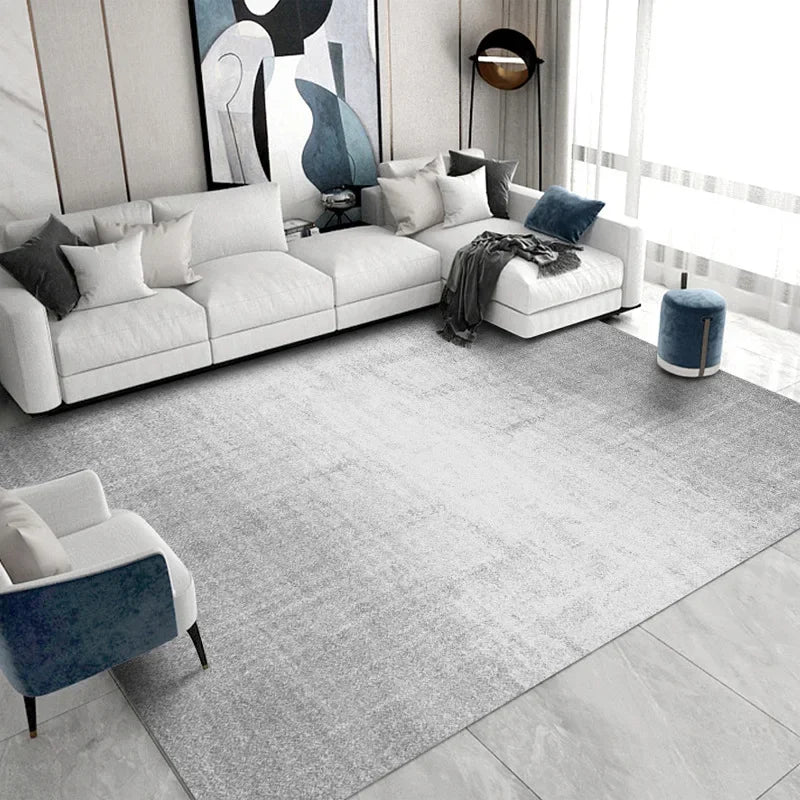 Light Luxury Carpets for Living Room Large Area Lounge Carpet Minimalist Bedroom Decor Gray Rug Home Soft Washable Floor Mat