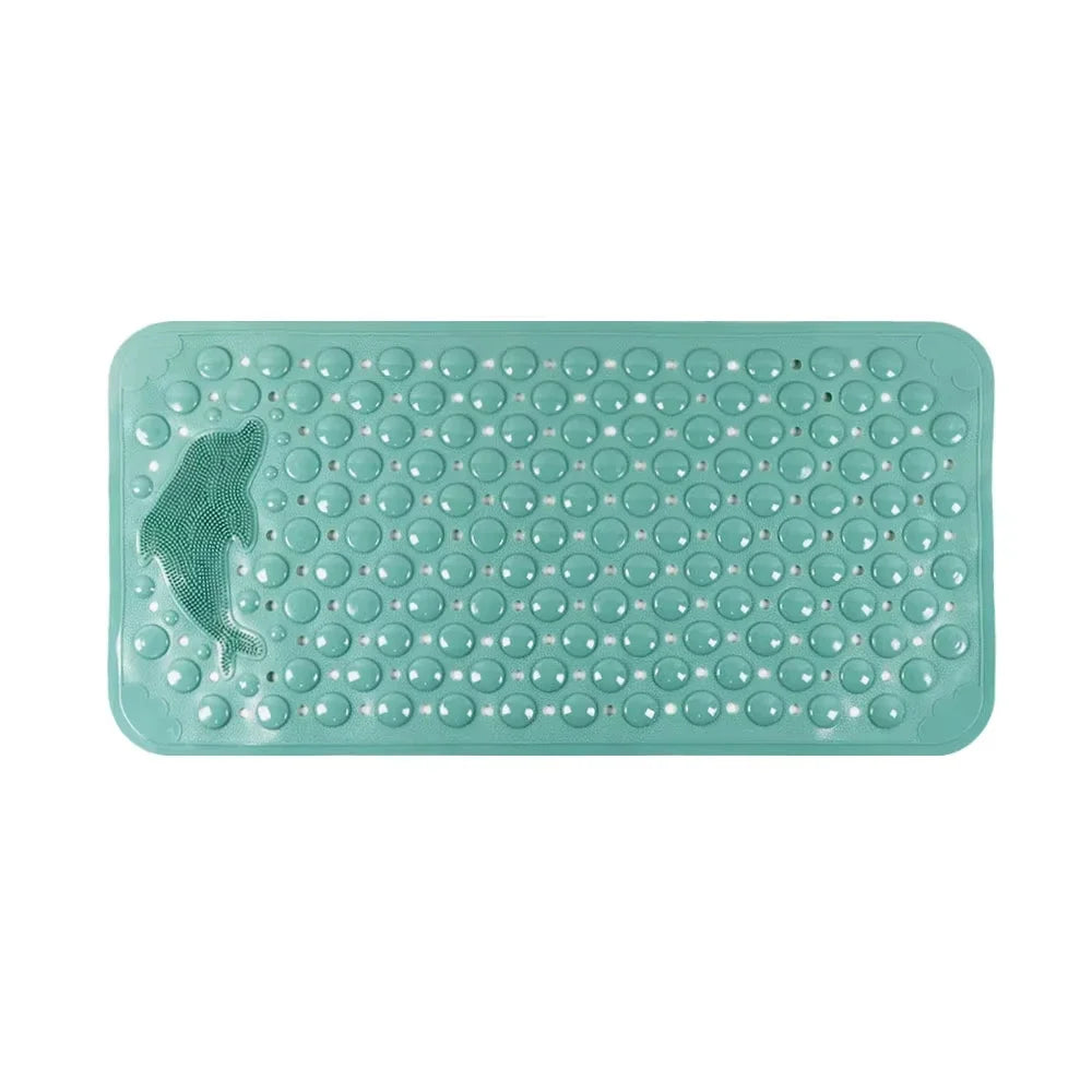 35x70cm Dolphin PVC Shower Mat, Waterproof Non-Slip Anti-Skid Bathroom Rug