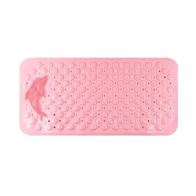 35x70cm Dolphin PVC Shower Mat, Waterproof Non-Slip Anti-Skid Bathroom Rug