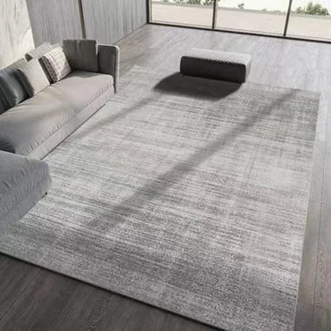Light Luxury Carpets for Living Room Large Area Lounge Carpet Minimalist Bedroom Decor Gray Rug Home Soft Washable Floor Mat