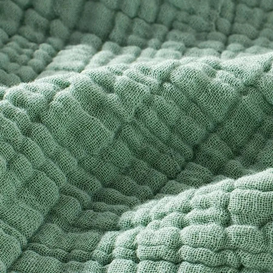100% Cotton Muslin Blanket 108" X 90" Size 4-Layers Summer Gauze s for Bed Couch Soft Lightweight Breathable Linen Blankets Bed
