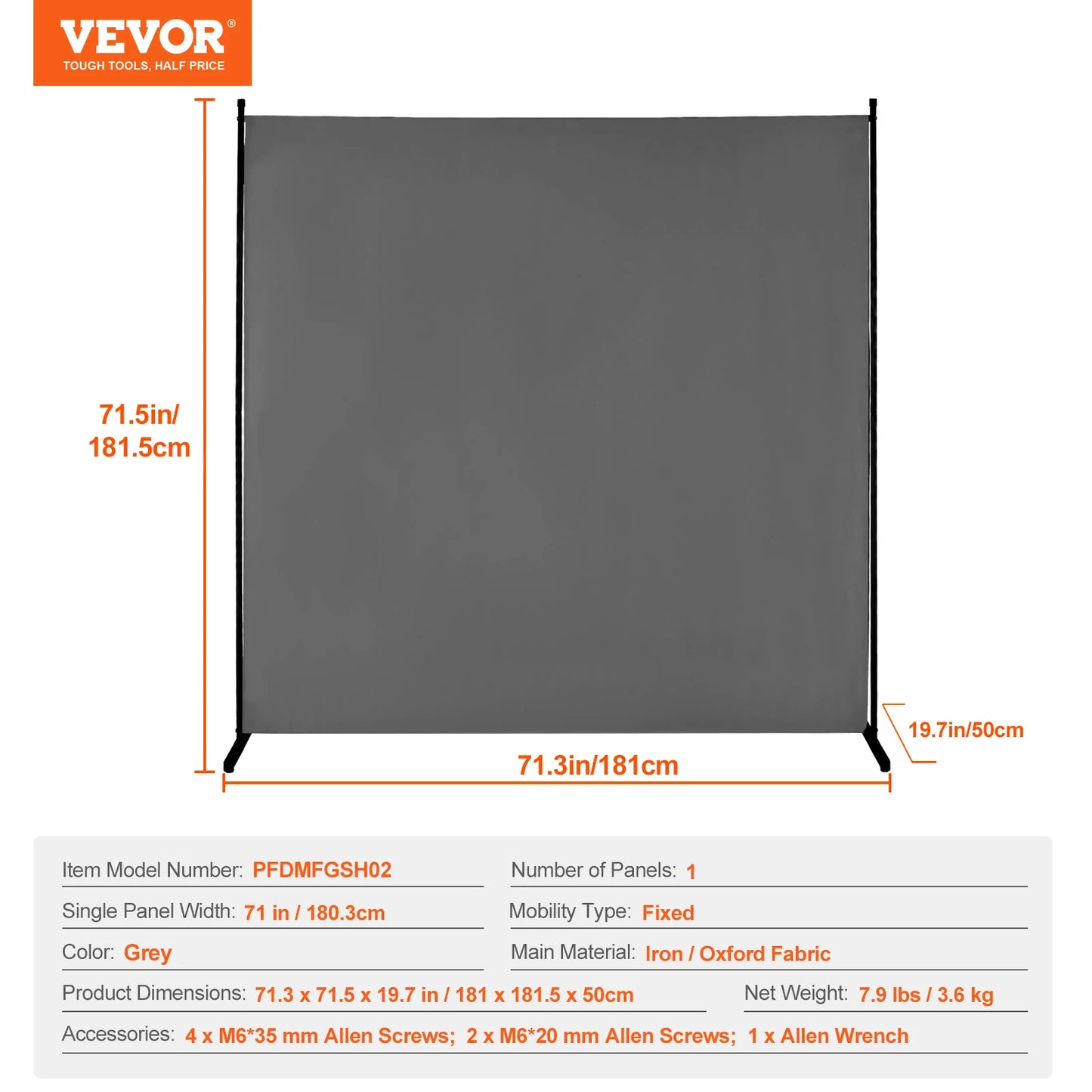SucceBuy 1/3/4/6Panels PET Polyester Soundproof Screen Folding Privacy Portable PartitionDivider for RoomSeparation Freestanding