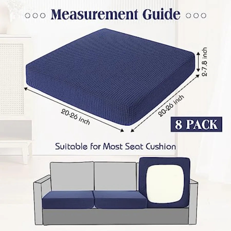 8 Patio Stretch Sofa Cushion Covers Outdoor Cushion Covers Replacement Couch Slipcovers Sofa Seat Cover Soft Chair Cover Furnit