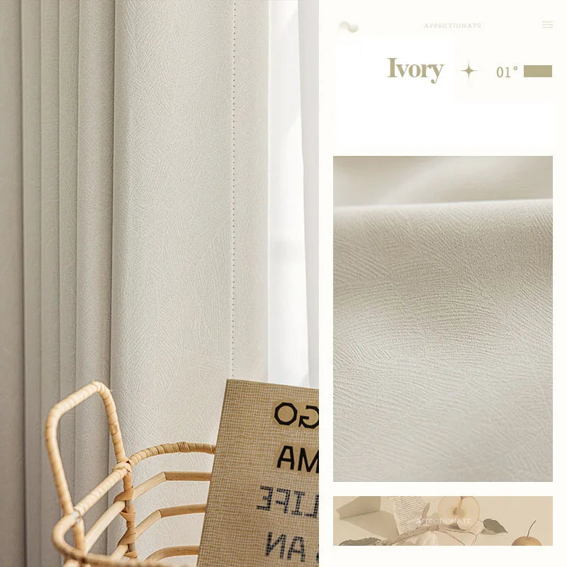 Custom Size 80-90% Shading Rate Blackout Curtains for Bedroom Living Room Window Drapes Thermal Insulated Room Darkening Curtain