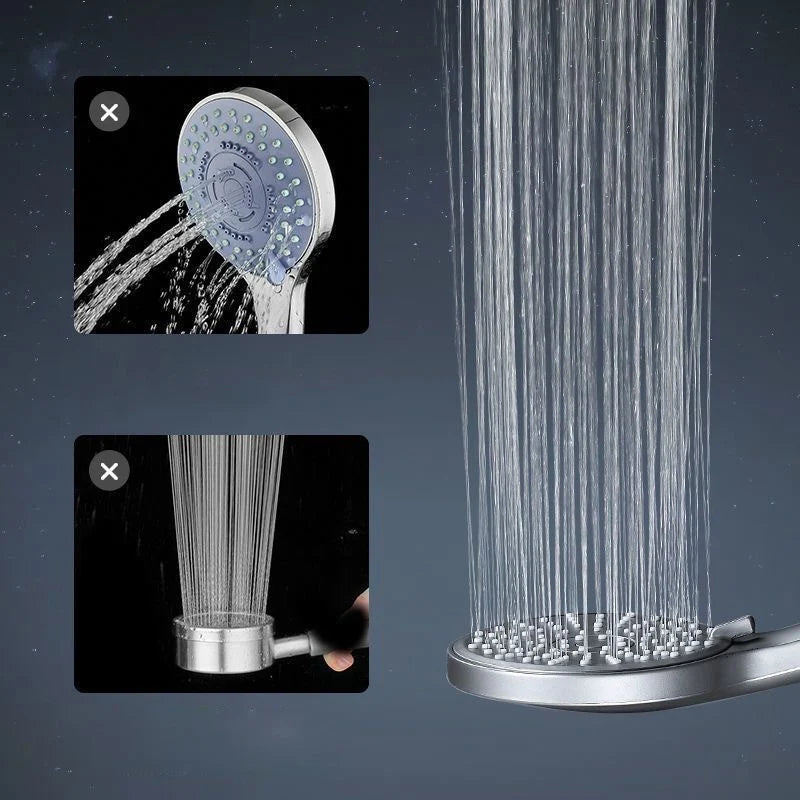 5-speed Booster Large Panel Strong Water Shower Head Filter Universal Multi-function Bathroom Handheld Shower Set