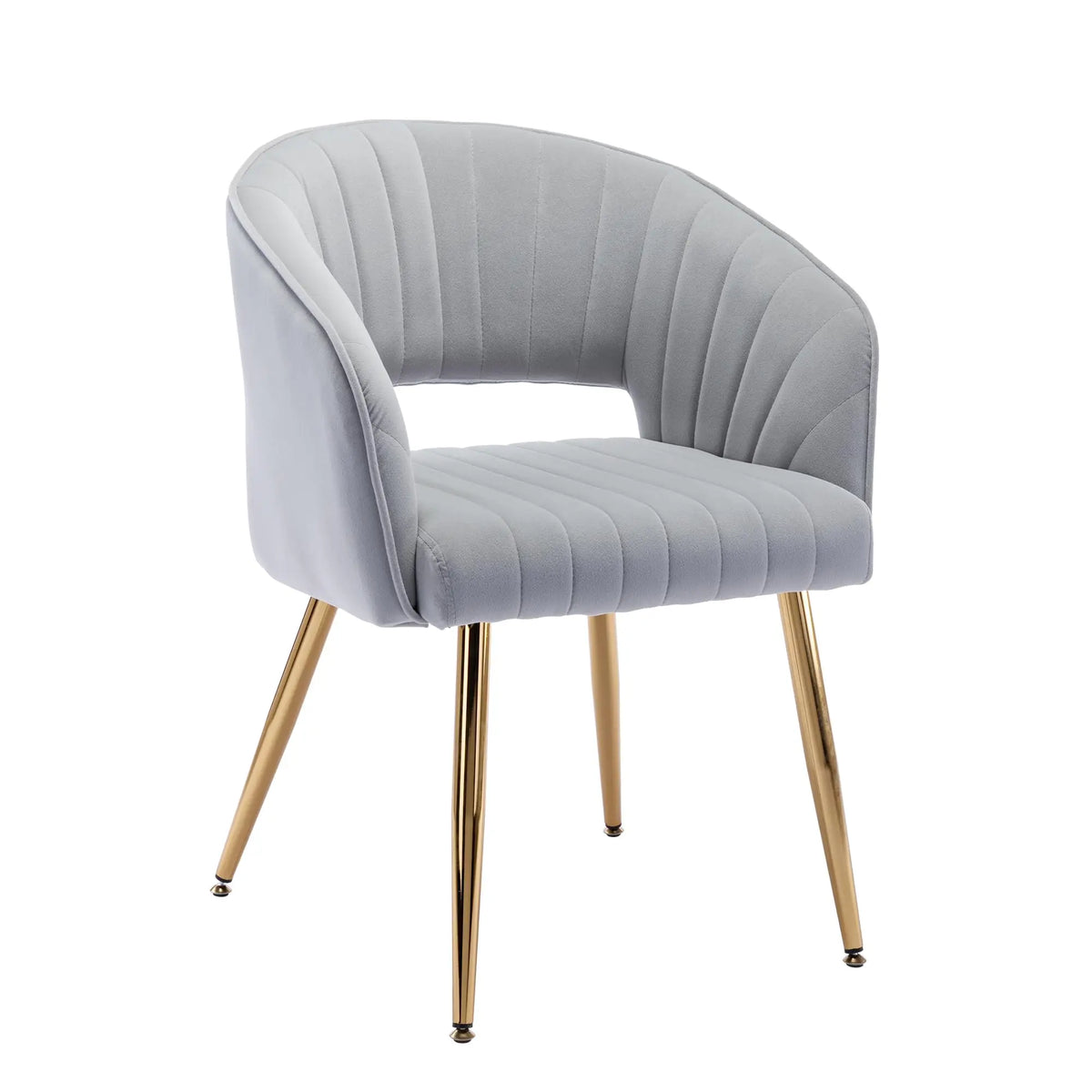 Home Office Swivel Velvet Desk Chair Modern Tufted Accent Armchair with Gold Base Ergonomic Computer Task Stool for Living Room