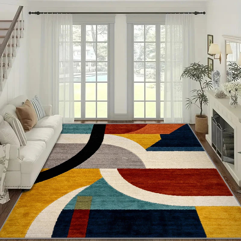 VIKAMA Area Rug for Living Room Bedroom,Modern Geometric Carpets, Anti-Skid Durable Carpet for Kids Dorm Nursery, Home Decor