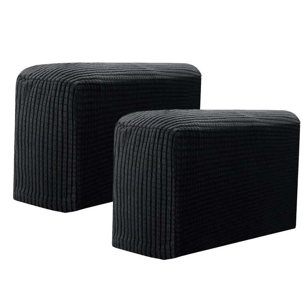 2PCS/SET Sofa Armrest Covers Fleece Premium Armrest Covers Stretchy Chair Sofa Couch Arm Protector Stretch to Fit