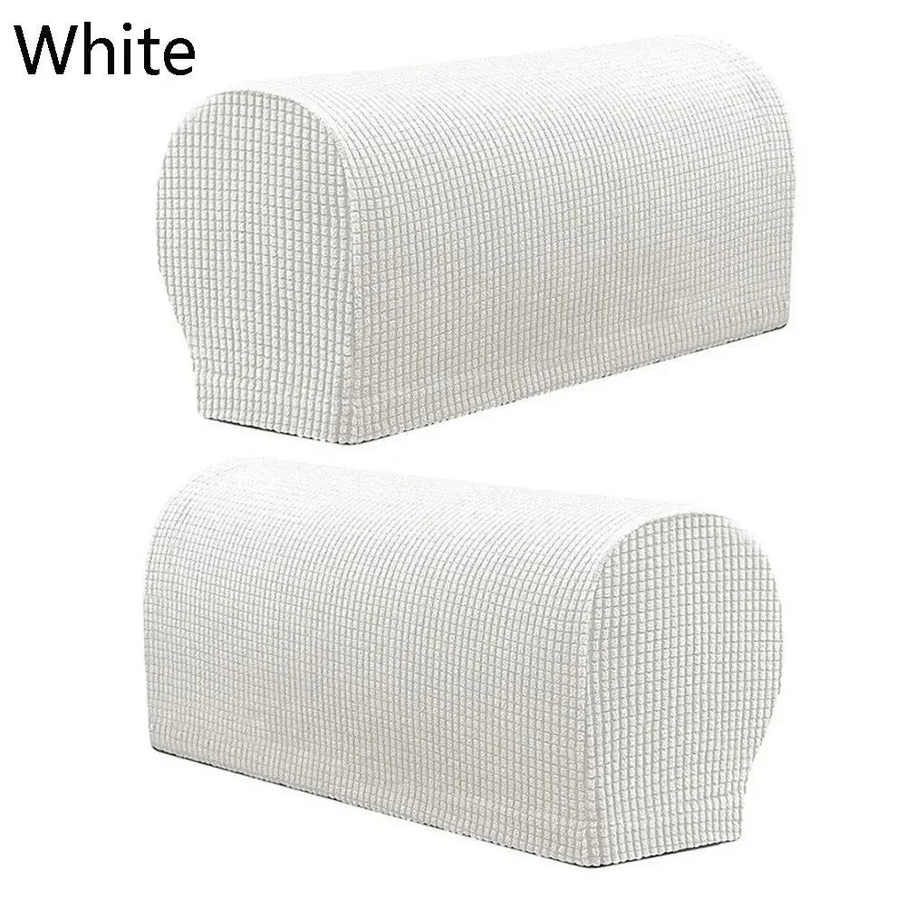 2PCS/SET Sofa Armrest Covers Fleece Premium Armrest Covers Stretchy Chair Sofa Couch Arm Protector Stretch to Fit