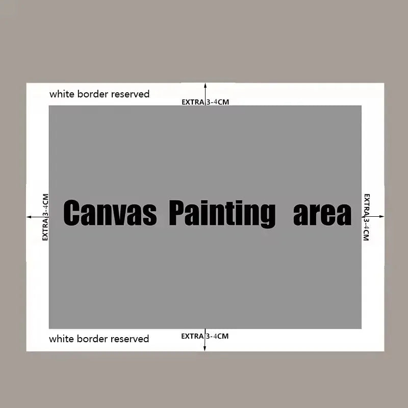 2D Flat, Large Unframed Canvas, Modern Minimalist Design. for Spaces Such As The Living Room, Bedroom, Kitchen, Office Decor