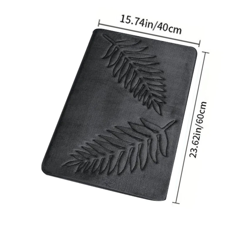 Bathroom Rugs Memory Foam Bath Mat Non-Slip Bath Rugs Machine Washable Dries Quickly Ultra Soft Plush Bath Mats for Bathroom
