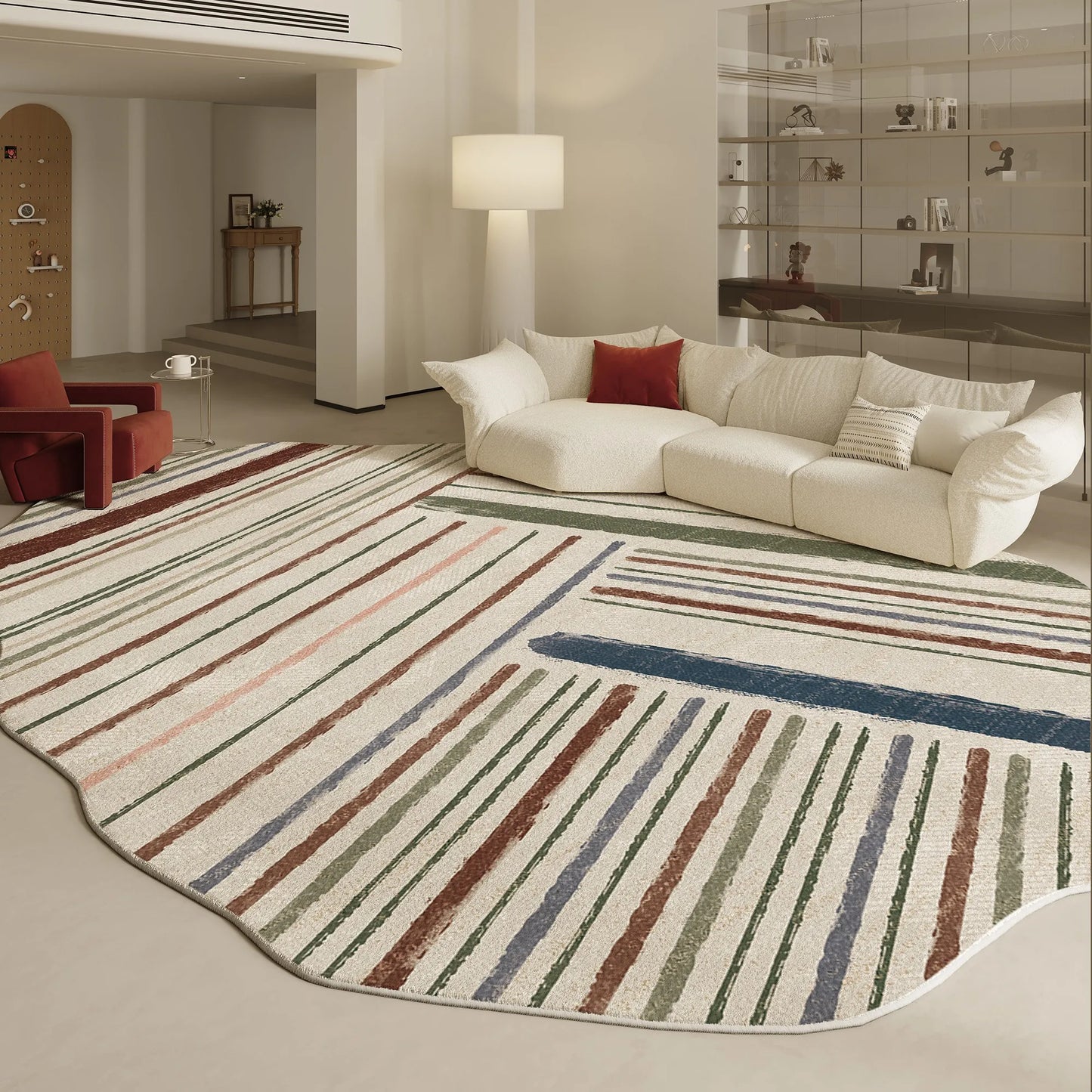 Irregular Shapes Living Room Decoration Carpet Modern Style Rugs for Bedroom Home Thicken Plush Rug Fluffy Soft Lounge Floor Mat