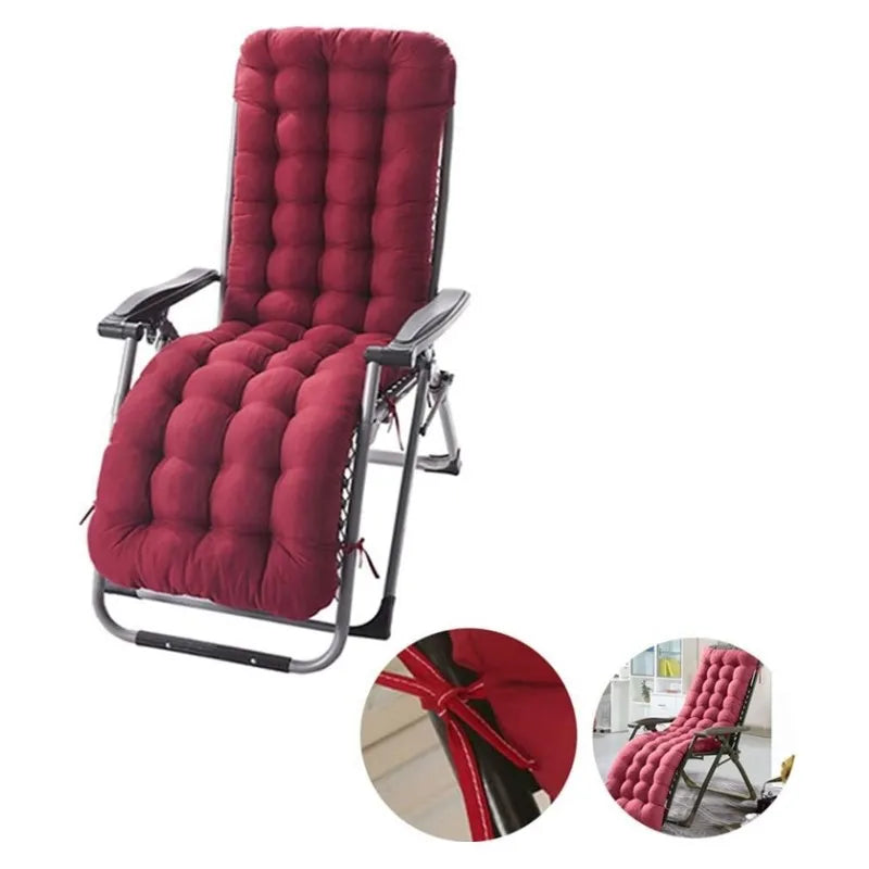 Lounger Chair Cushion Indoor Outdoor Patio Chaise Pad Replacement Rocking Mat for Furniture Sofa Thick High Back Chair Pads